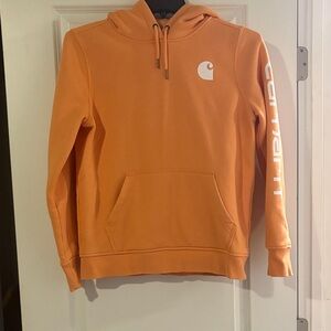 Carhartt Orange Pullover Hoodie